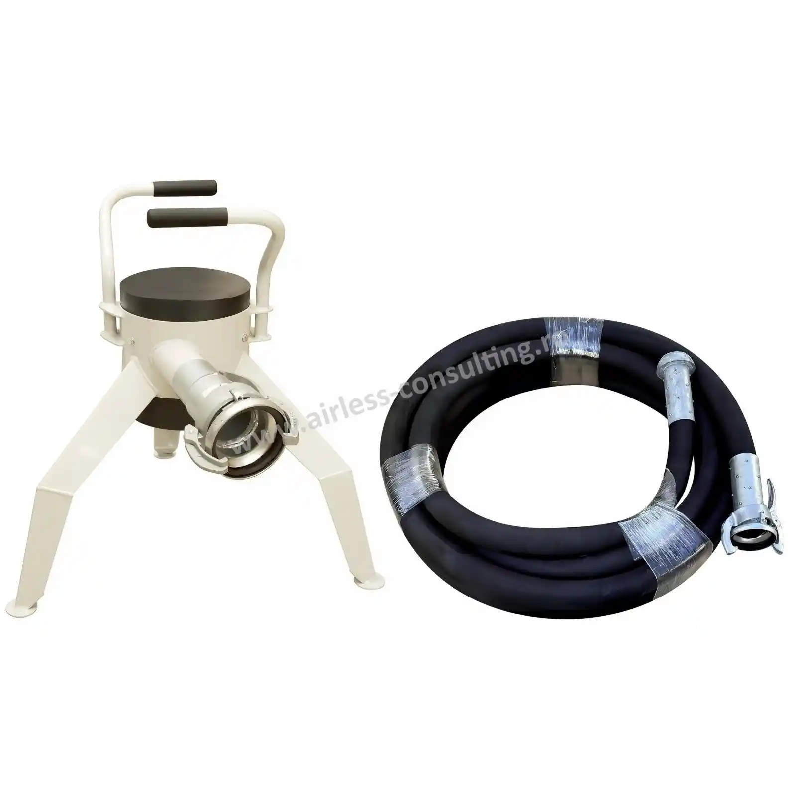 Pompa Sapa Clasica - Trepied de scurgere cu kit furtun 65 mm