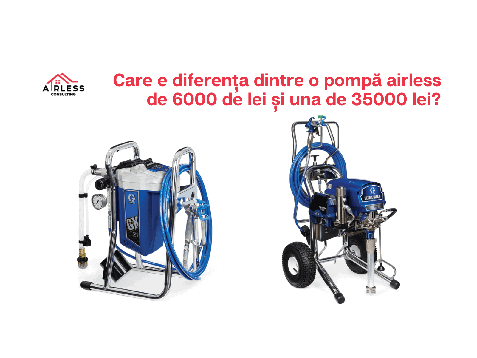 Care e diferenta dintre o pompa airless de 6000 de lei si una de 35000 lei?
