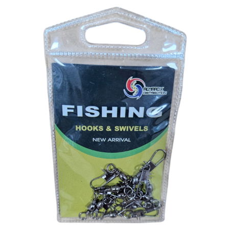 PESCUIT - Set 10 Agrafe Nr 10, Cu Vartej, Negru