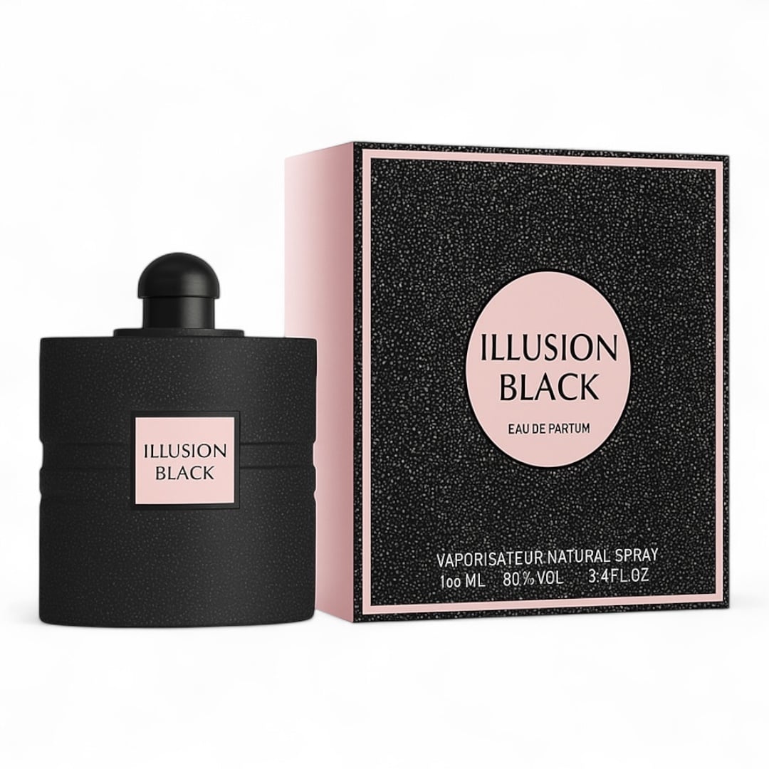 Cele mai noi - Illusion Black 100ml - Apa de Parfum, dama| Inspirat din YSL Black Opium