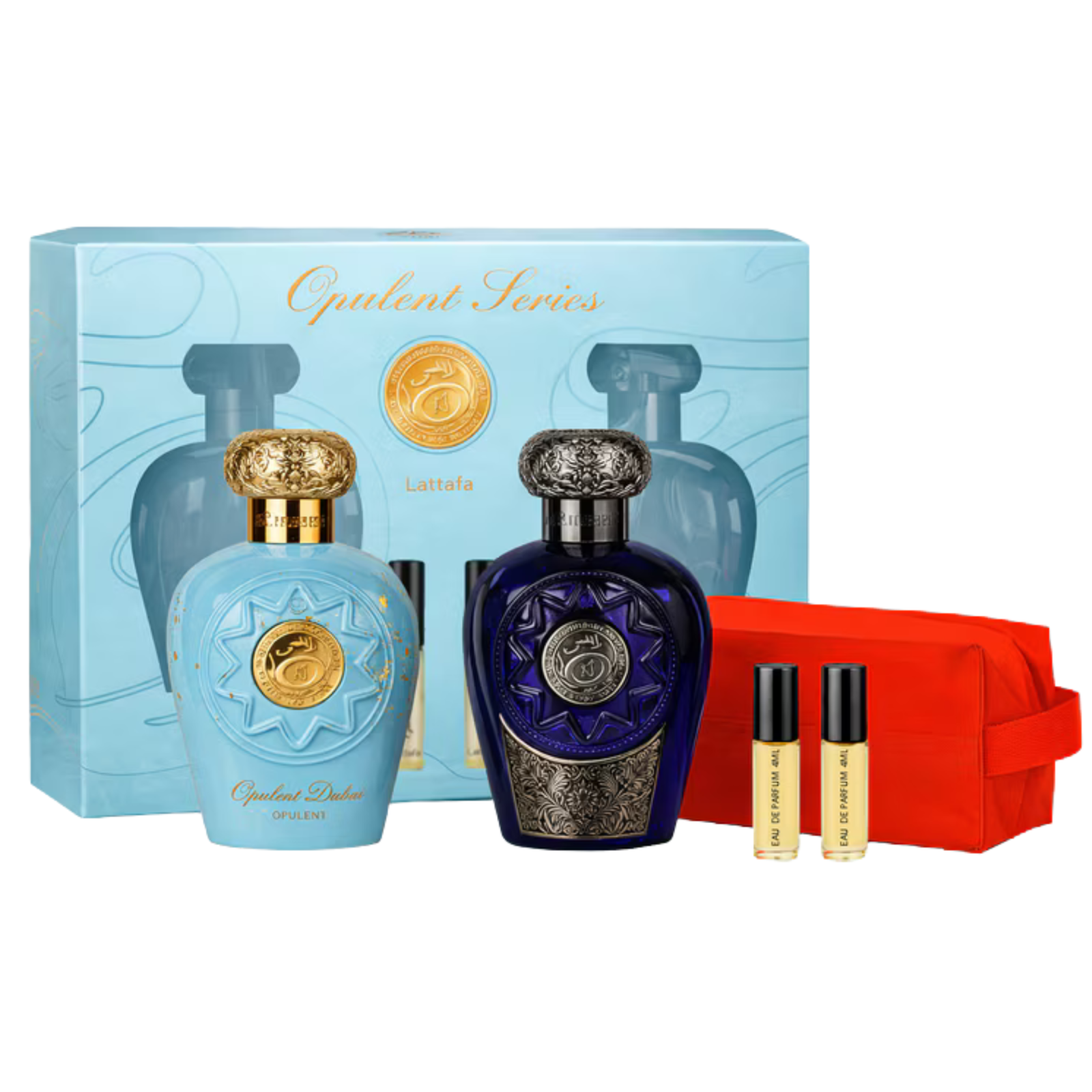 Cele mai noi - Set cadou Lattafa Opulent 2x100ml (Opulent Blue Oud Elixir & Dubai )