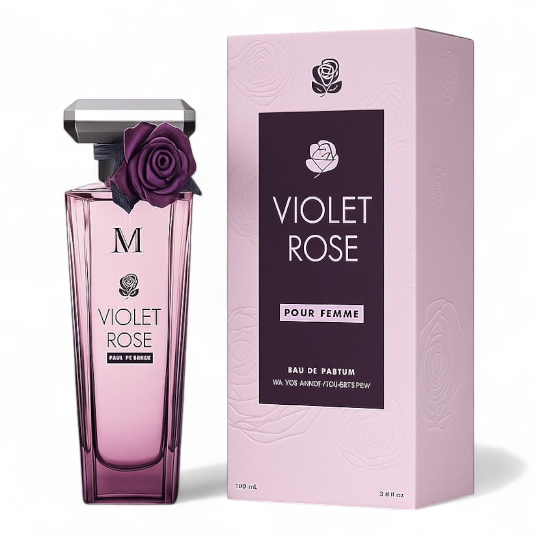 Cele mai noi - Violet Rose 100ml - Apa de Parfum, dama| Inspirat din Lancome Tresor Midnight Rose