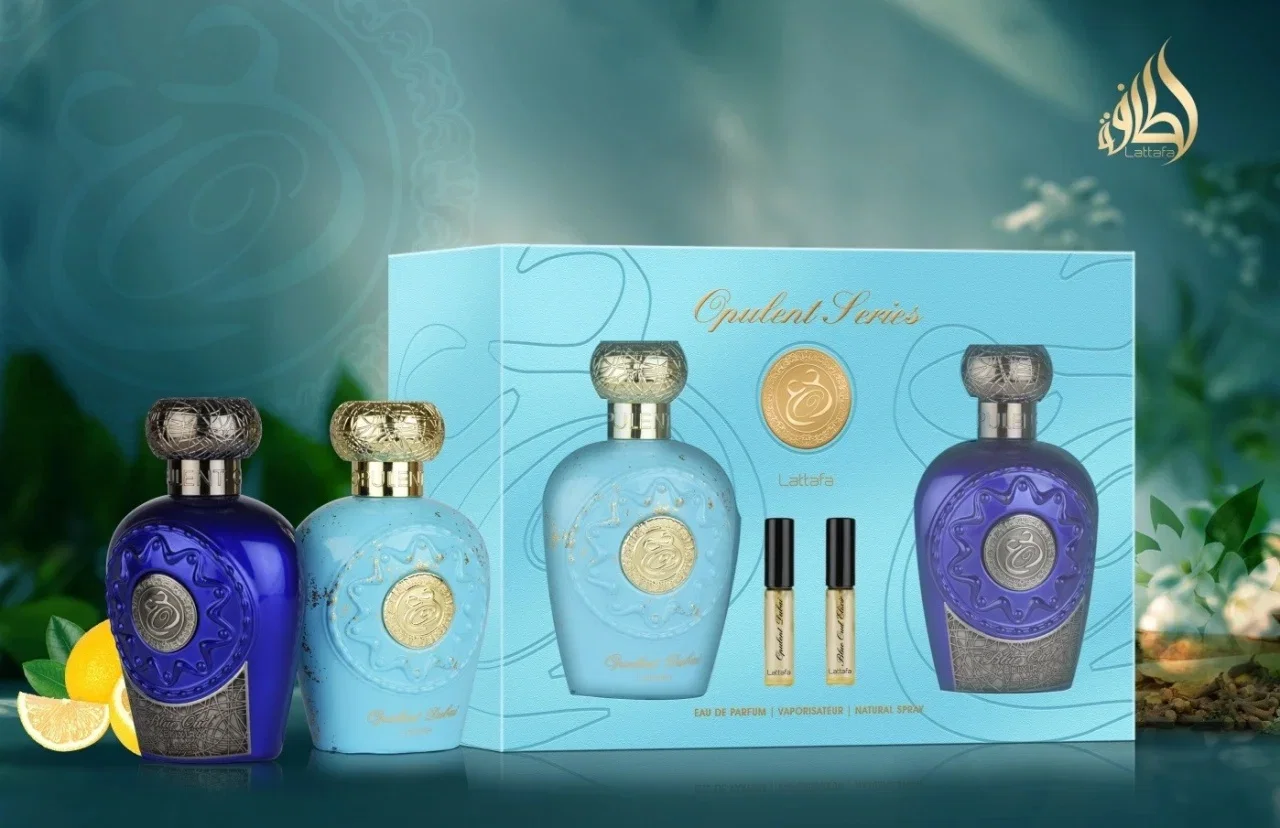 Set cadou Lattafa Opulent 2x100ml (Opulent Blue Oud Elixir & Dubai ) [4]