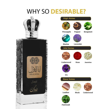 Ana Al Awwal Man 100ml - Apa de Parfum, barbati [4]
