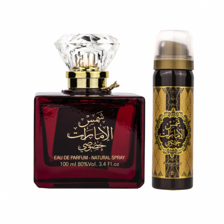 Parfumuri sub 90 RON - Shams al Emarat Khususi 100ml (set) - Apa de Parfum, dama