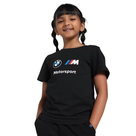 TRICOU - BMW MMS KIDS ESS LOGO TEE PUMA Black 621264-01