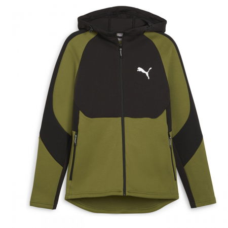 Bărbaţi - EVOSTRIPE Full-Zip Hoodie DK Olive Green 678995-33