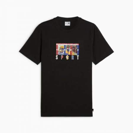 TRICOU - GRAPHICS PUMA SPORT Tee PUMA Black 625418-01