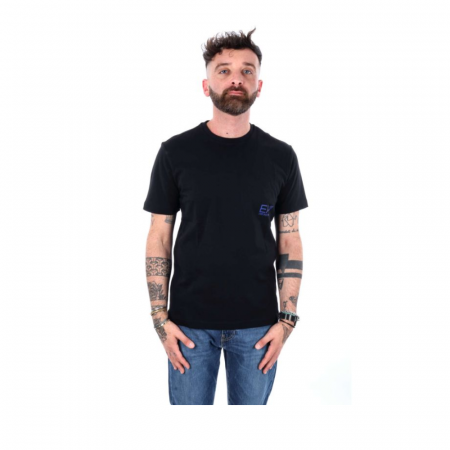 Bărbaţi - T-Shirt Manica Corta Cotone Logo Oversize Flock - Train - PJNVZ-6RPT06-1200