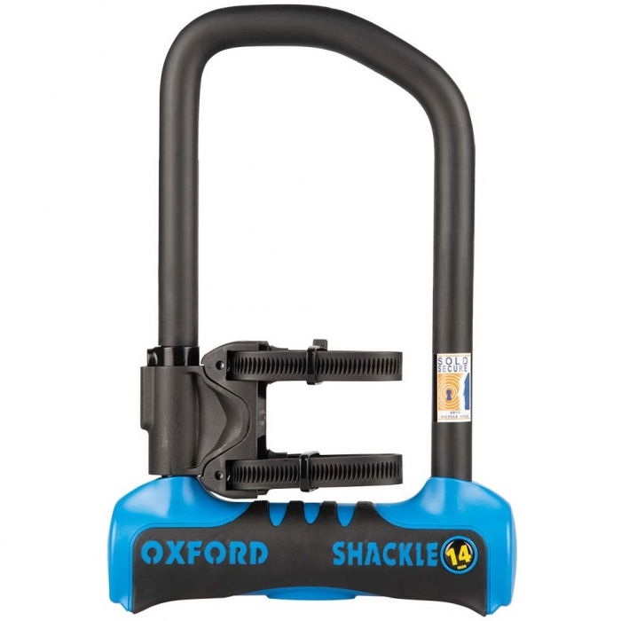 Antifurt Bicicleta Oxford Shackle14 Pro U-Lock 260mm x 177mm Otel Negru / Albastru LK321 [2]