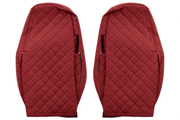 Set huse scaun compatibil cu Volvo FH 4 / FM 4 fabricatie 01.2013+, Rosu [2]