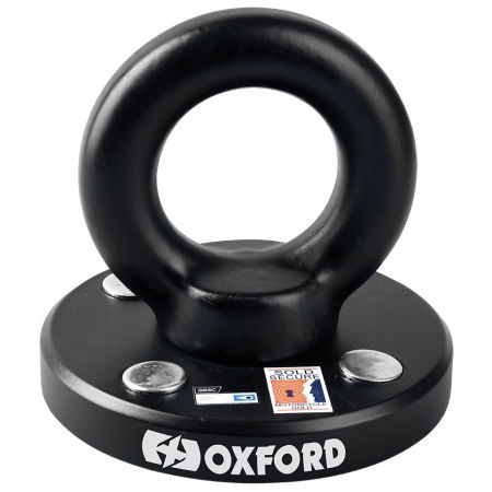 Antifurt - Ancora Lant Antifurt Moto Oxford RotaForce Ground Anchor Otel Negru LK400
