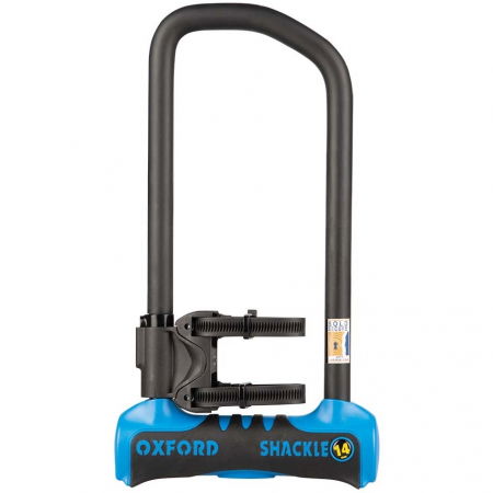Antifurt Bicicleta Oxford Shackle14 Pro U-Lock 320mm x 177mm Otel Negru / Albastru LK322 [0]