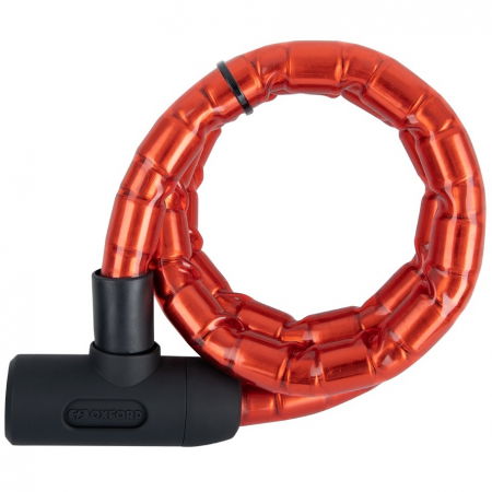 Antifurt - Lant Antifurt Moto Oxford Barrier Armoured Cable 1.4mx25mm Otel Rosu LK137