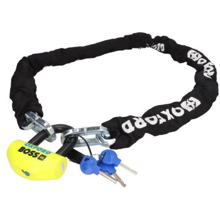 Lant Antifurt Moto Oxford Oxford Bigboss 12mm Chainlock Metal Negru / Galben OF808 [0]