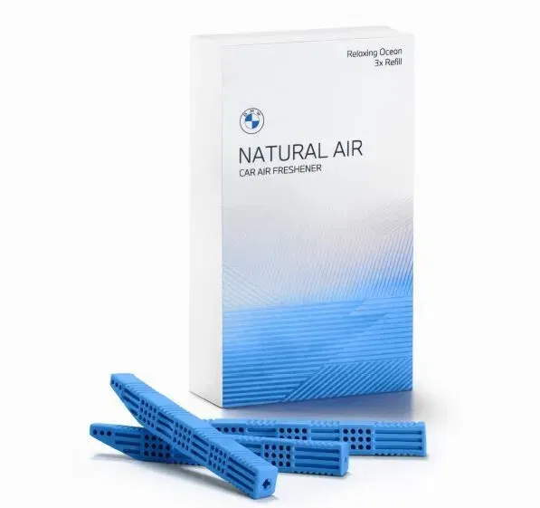 Odorizanti auto - Set 3 Rezerve, Odorizant Auto Bmw Natural Air - Relaxing Ocean - Model Nou (2023)