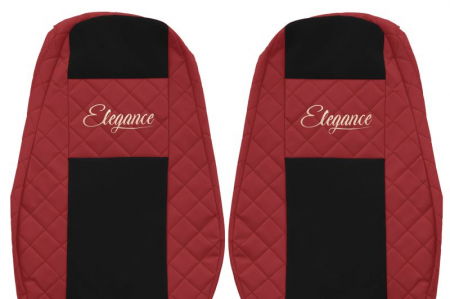 Set huse scaun compatibil cu Volvo FH 4 / FM 4 fabricatie 01.2013+, Rosu [2]