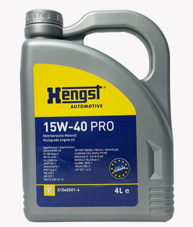 Ulei motor - Ulei motor HENGST A3/B4 PRO 15W40 H1540A3B4PRO/4 4L