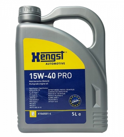 Ulei motor - Ulei motor HENGST A3/B4 PRO 15W40 H1540A3B4PRO/5 5L