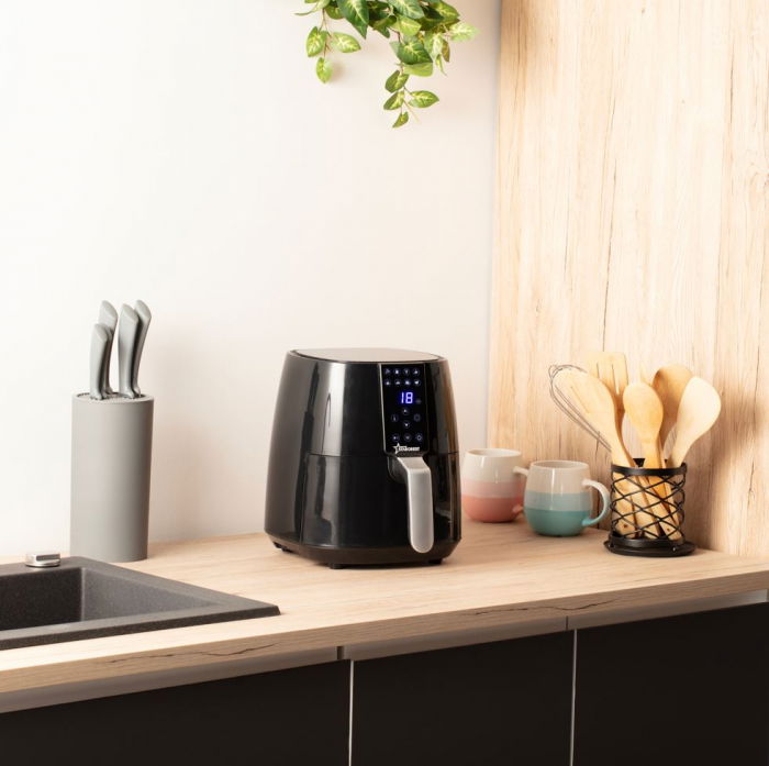 Friteuza digitala cu aer cald STARCREST SFR-3800BK, 1450 W, 3.8 litri, Termostat 80 - 200 °C, 8 programe predefinite, Negru [6]