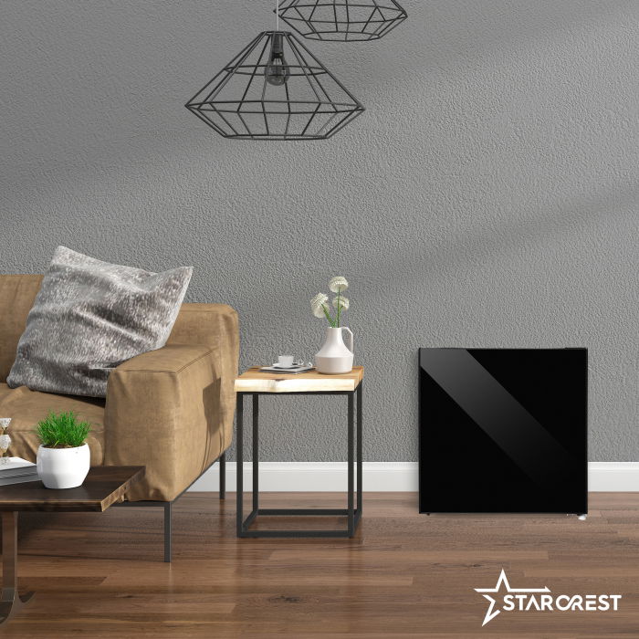 Frigider minibar STARCREST SMB-47GLS-BK, Design modern, 46 l, Clasa E, H 48.8 cm, Sticla Neagra [6]