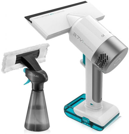 Aspiratoare - Aparat pentru curatat geamuri 3 in 1 Cecotec Conga Immortal Extreme 3,7V 5100, Sistem ExtremePower, Maner ergonomic, Autonomie 30 min, Alb