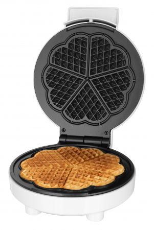 Electrocasnice Mici - Aparat pentru preparat vafe STARCREST WM-1910, 1000W, 5 vafe, Placi antiaderente, Indicator luminos, Alb