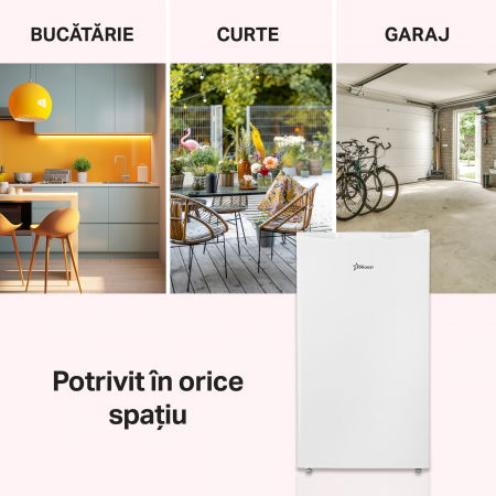 RESIGILAT - Congelator STARCREST SUF-63WH, Clasa E, Capacitate 63 L, 3 sertare, H 82.5 cm, Alb [5]