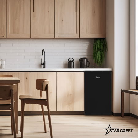 Frigider cu o usa STARCREST SF-85BK-E, Clasa E, Capacitate 85L, Iluminare interioara, Compartiment gheata, H 82 cm, Negru [4]