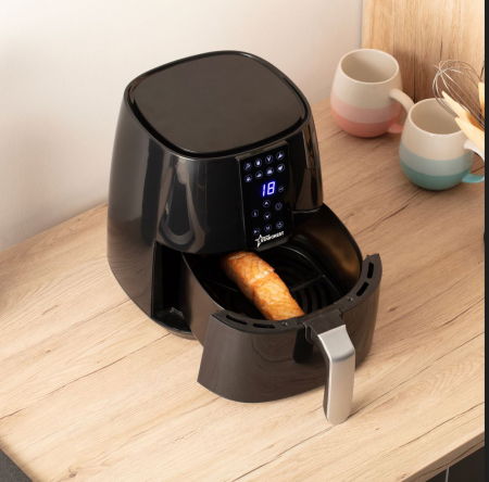 Friteuza digitala cu aer cald STARCREST SFR-3800BK, 1450 W, 3.8 litri, Termostat 80 - 200 °C, 8 programe predefinite, Negru [4]