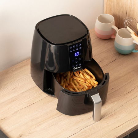 Friteuza digitala cu aer cald STARCREST SFR-3800BK, 1450 W, 3.8 litri, Termostat 80 - 200 °C, 8 programe predefinite, Negru [3]