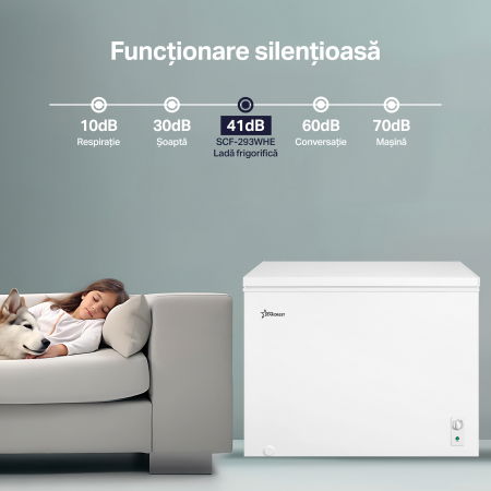 Lada frigorifica STARCREST SCF-293WHE, Clasa E, Capacitate 293L, Sistem convertibil - functie frigider, Termostat reglabil, Alb [4]
