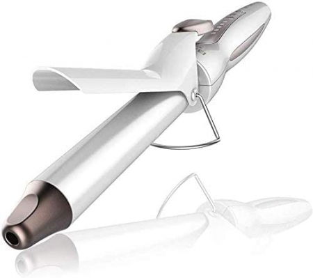 Ondulatoare - Ondulator Cecotec Bamba SurfCare 970 Curly, 5 setari de temperatura reglabile 120 ºC si 200 ºC, cablu rotativ, functie oprire automata, Alb