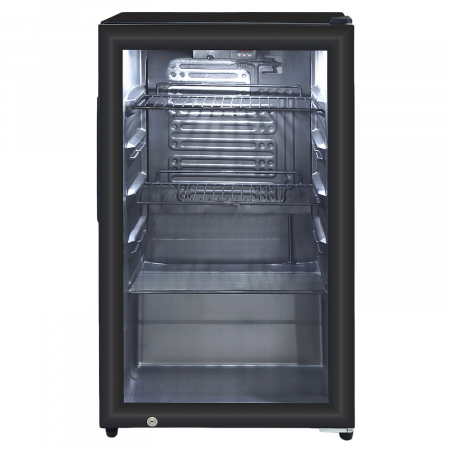 Vitrine frigorifice - Vitrina frigorifica profesionala STARCREST SBC-109BK, 109 L, Termostat reglabil, Iluminare LED, H 84 cm, Negru