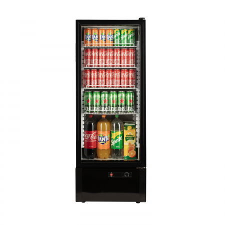 Vitrine frigorifice - Vitrina frigorifica profesionala STARCREST SPS-211WH, 218 L, Termostat reglabil, Iluminare LED, H 141 cm, Alb