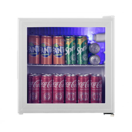 Vitrine frigorifice - Vitrina frigorifica STARCREST SBC-51WHT, 46 L, Control temperatura, Usa sticla, H 48.8 cm, Alb