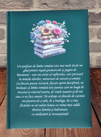 Idei de cadouri - Agenda personalizata- cadou pentru profesor/oara de romana