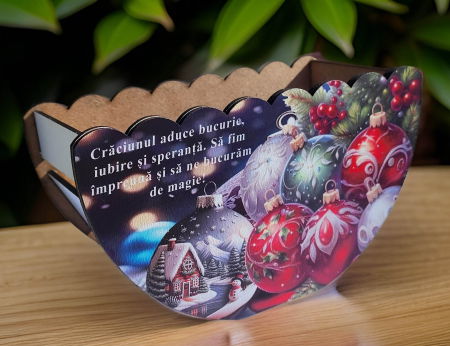 Idei de cadouri - Cutie personalizata pentru dulciuri si aranjamente de Craciun