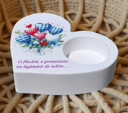 Idei de cadouri - Suport Lumanare Inima cu Mesaj-2