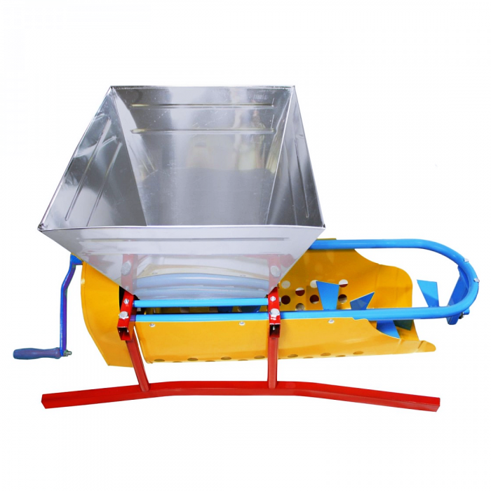 Zdrobitor desciorchinator manual de struguri Micul Fermier, cuva 20 litri, 300 kg/h [4]