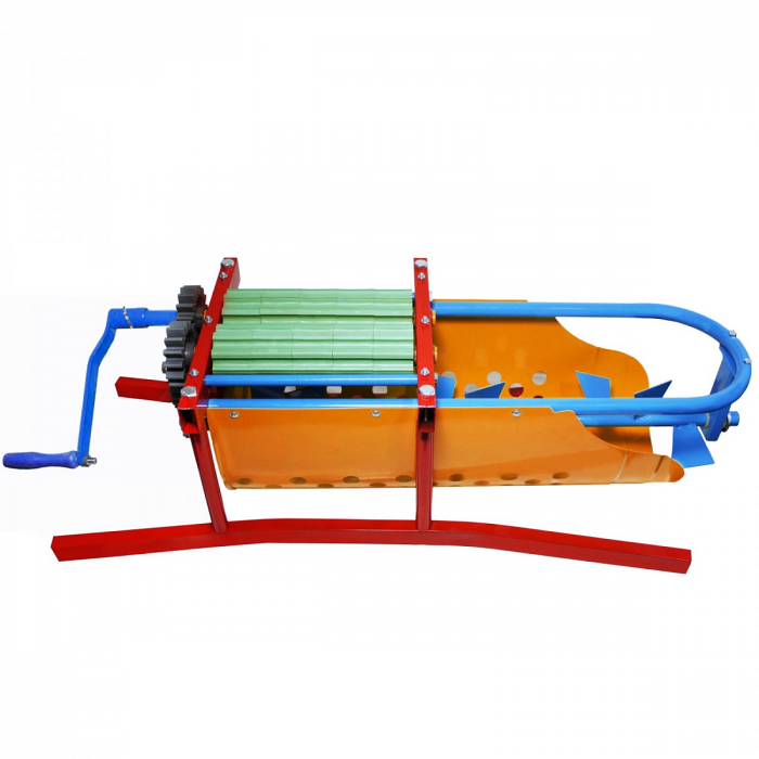 Zdrobitor desciorchinator manual de struguri Micul Fermier, cuva 20 litri, 300 kg/h [3]