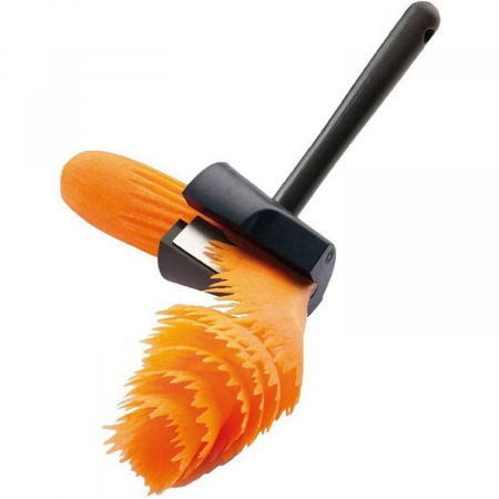 Cutite si seturi de cutite - Accesoriu pentru Taiat in Forma de Spirala, Flippy, Multifunctional pentru Legume, Cutit pentru Spirale, 16x5.5 cm, Negru