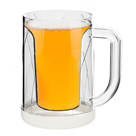 Forme pentru gheata - Cana Frigorifica cu Gheata, Flippy, 14.2 x 10.4 x 14.7 cm, Plastic, 800 ml, Transparent