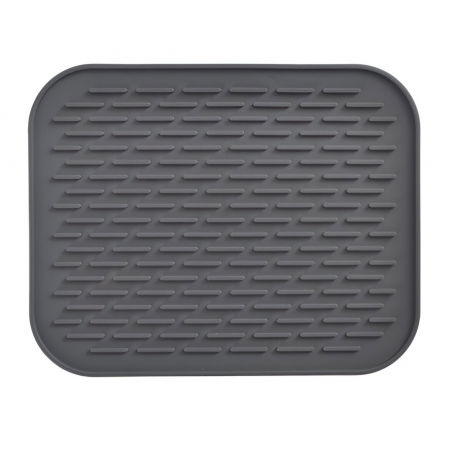 Suporturi diverse - Covoras din Silicon pentru Scurgere Vase, Flippy, Uz Casnic, Rezistent la Temperaturi Ridicate, Izolator, 30x24 cm, Negru