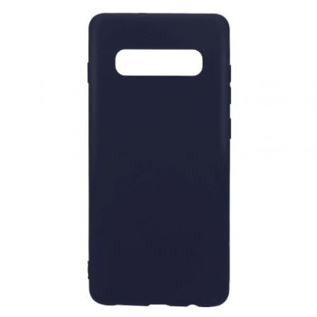 GSM - Husa de protectie Flippy compatibila cu Samsung Galaxy S10 Plus Matte Tpu Albastru inchis