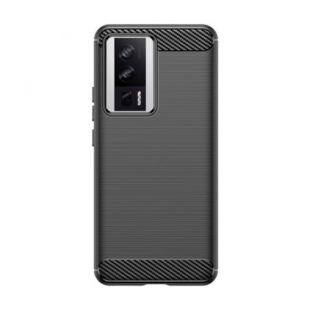 GSM - Husa Protectie, Flippy, pentru Xiaomi Redmi 12, TPU Carbon, Negru