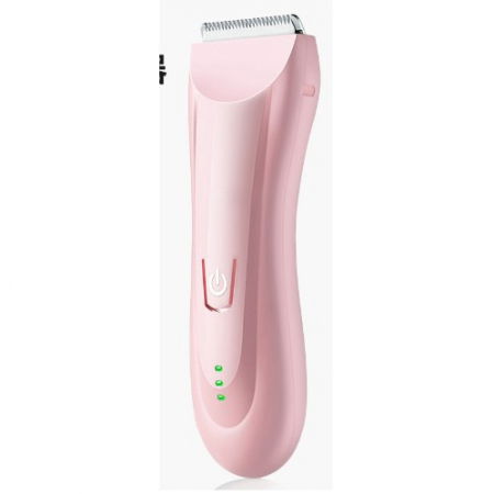 Ingrijire personala si Cosmetice - Masina De Tuns Bebelusi si Copii, Flippy, Lame Cermice si Inox, Fara Fir, Functie Anti Taiere, Silentios, 50 W, Rezistent la Apa, 2 Accesorii, Incarcator USB, Roz deschis