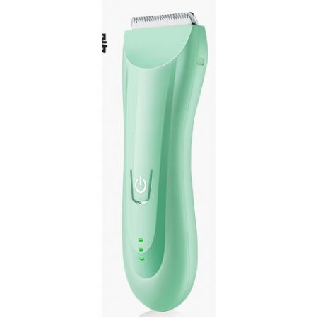 Ingrijire personala si Cosmetice - Masina De Tuns Bebelusi si Copii, Flippy, Lame Cermice si Inox, Fara Fir, Functie Anti Taiere, Silentios, 50 W, Rezistent la Apa, 2 Accesorii, Incarcator USB, Verde deschis