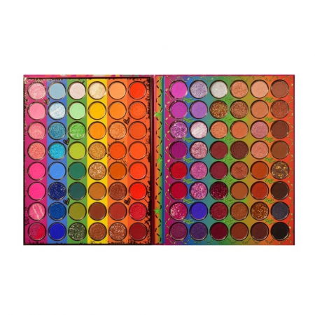 Ingrijire personala si Cosmetice - Palete de Machiaj, KEVIN &amp; COCO, Modern Girl, Fard de Pleoape, 96 culori, 18.5 x 24 cm