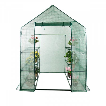 Sere si solarii - Sera polietilena Micul Fermier 1.4x1.4x1.9 m 140g/mp UV4